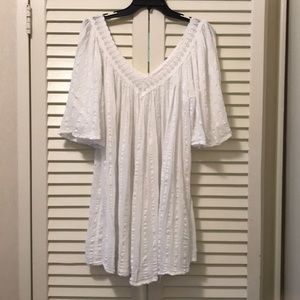 White beach coverup, from Greece,never worn.